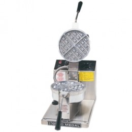 Gold Medal 5042 Belgian Waffle Baker Round w/ Removable Grid