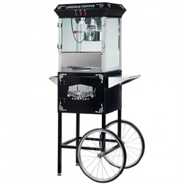 Great Northern 6005 Lincoln 8oz Popcorn Machine/Cart Black