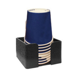 Plastic Cup and Lid Dispenser Small Black