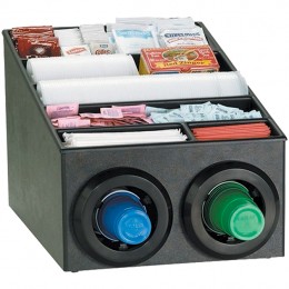 Dispense-Rite Cup Dispensing Cabinet w/Condiment Rack