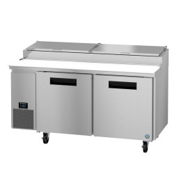 Hoshizaki PR67B-D2 Refrigerator, Two Section Pizza Prep Table, Drawer/Door Combo