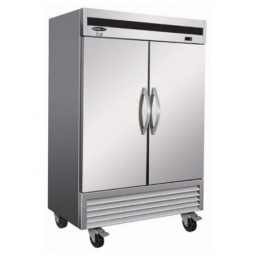 Ikon IB54R Reach-In Bottom-Mount Double Door Refrigerator Stainless Steel Exterior and Interior