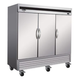 Ikon IB81F-DV Reach-In Bottom-Mount Triple Door Freezer Stainless Steel Exterior and Interior