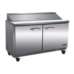 Ikon ISP61M-4D Mega-Top Salad / Sandwich Prep Table with Drawers Stainless Steel Exterior 60