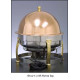 Legion B7D608B Tabletop Electric Chafer with Rollback Cover Brass Lion Hardware 2 Gallon