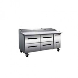 Maxx Cold MXCPP70-DLR Pizza Preparation Table with 4 Drawers