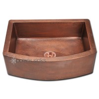 Polaris Single Bowl Copper Apron Sink