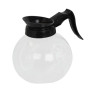 Newco 100550 1.9L Glass Decanter, Black
