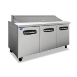 Norlake NLSP72-18 AdvantEDGE Standard Sandwich Preparation Refrigerator Units 72-3/8