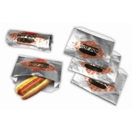 Paragon Hot Dog Foil Bag Top Open 250/CS