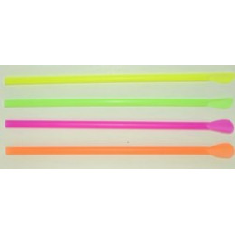 Neon Unwrapped Spoon Straws Assorted Colors 25/400ct