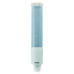 Blue/White Plastic Cup Dispenser 3 to 4.5 oz. cups / 3 to 5 oz. cones