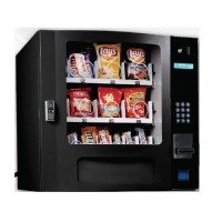 Seaga SM16B Countertop 16 Select Snack Vending Machine with Coin Bill Credit Card Black