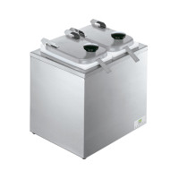 Server Insulated Bar w/ 2 Jars, Hinged Lids, & Ladles