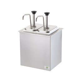 Server Drop-In Insulated Bar w/ 2 Stainless Steel Pumps