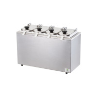 Server Non-Insulated Rail w/ Jars, Hinged Lids, and Ladles