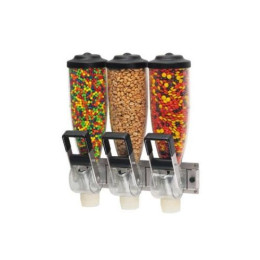Server 86660 Dry Food Dispenser, Triple 2L Hopper