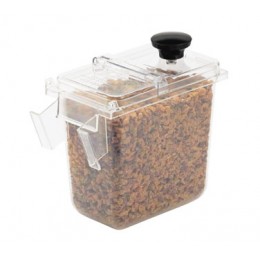 Server Clear 1/9-Size Plastic Jar for a Wall-Mount Bracket