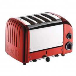 Dualit 47171 Classic 4-Slice Toaster - Candy Apple Red