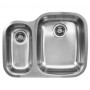 UKINOX D376.70.30.10R Under Double Bowl Stainless Steel Kitchen Sink