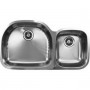 UKINOX D537.60.40.10L Under Double Bowl Stainless Steel Kitchen Sink