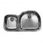 UKINOX D537.60.40.10R Under Double Bowl Stainless Steel Kitchen Sink