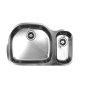 UKINOX D537.70.30.10L Under Double Bowl Stainless Steel Kitchen Sink