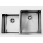 UKINOX RS420.60.40.10R Under Double Bowl Stainless Steel Kitchen Sink