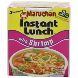 Maruchan Instant Lunch Shrimp Flavor, 2.25 oz Each, 12 Total
