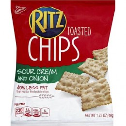 Ritz Chips Sour Cream and Onion, 1.75 oz Each, 60 Bags Total