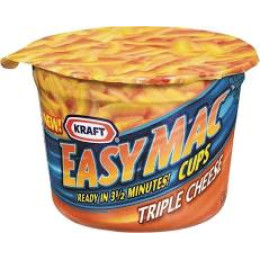 Kraft 00210000163800 Triple Cheese Macaroni Cups, 2.05oz/10 Total 