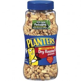 Kraft 00290000125800 Planters Salted Peanuts RTL 6 oz Each Pack, 12 Packs Total