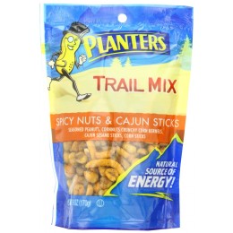 Planters Trail Mix Spicy Cajun, 6 oz Each, 12 Bags Total