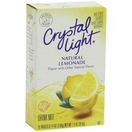 Crystal Light On the Go Lemonade Mix, 4 Boxes of 30 Packets, 120 Total