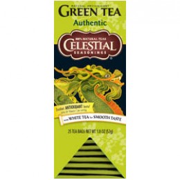 Celestial Seasonings Authentic Green Tea 25 Tea Bags per Pack 6Packs