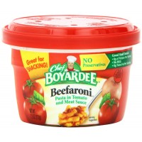 Chef Boyardee Beefaroni Microwaveable Bowl, 7.5 oz Each, 12 Total