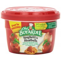 Chef Boyardee Spaghetti with Meatballs Microwaveable Bowl, 12 Total