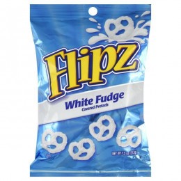 Flipz Pretzels White Fudge 7.5 oz Each Bag, 12 Bags Total