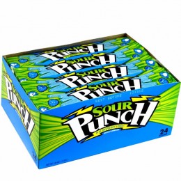 Sour Punch Straws Blue Raspberry, 2 oz Each, 288 Total