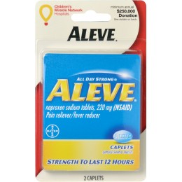 Aleve Pain Reliever, 220mg Naproxen Sodium, 144 Packs Total