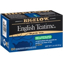 Bigelow Decaf English Teatime Tea Bag, 6 Boxes of 28 Tea Bags, 168 Total