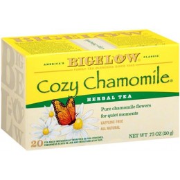 Bigelow Cozy Chamomlile Tea Bag, 6 Boxes of 28 Tea Bags, 168 Total