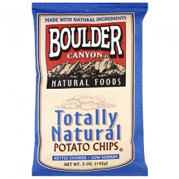 Boulder Canyon Totally Natural Kettle Chips, 1.5 oz Each, 55 Total
