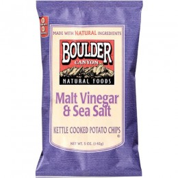 Boulder Canyon Malt Vinegar & Sea Salt Kettle Chips, 55 Bags Total