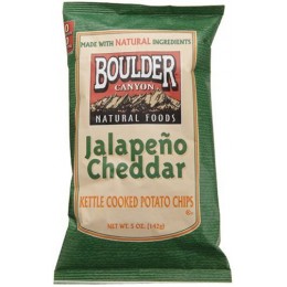 Boulder Canyon Jalapeno Cheddar Kettle Chips, 1.5 oz ea. 55 Bags Total