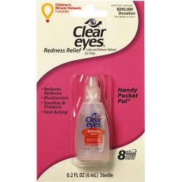 Clear Eyes Redness Relief, .2 oz Each, Pack of 132