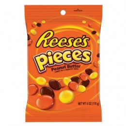 Reese's Pieces Peg Bag, 6 oz Each, 12 Bags Total