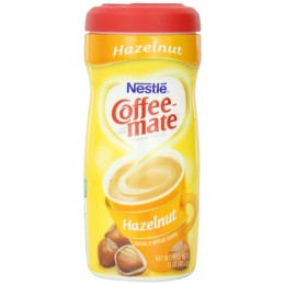 Coffee Mate Powder Creamer Canister Hazelnut, 15 oz ea. 12 Total