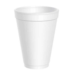 Dart 12J12 12 oz White Foam Cup, 1000 Total