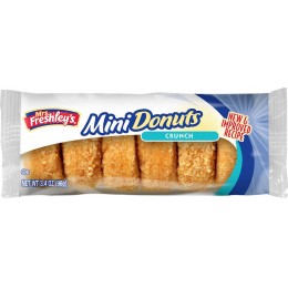 Mrs Freshley's Coconut Crunch Mini Donuts 3.4 oz Each Bag, 72 Bags Total